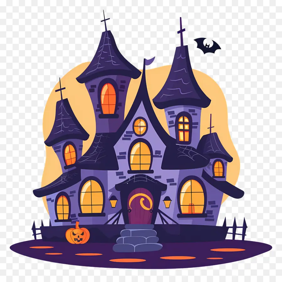 Ciudad De Halloween，Casa Embrujada Oscura PNG