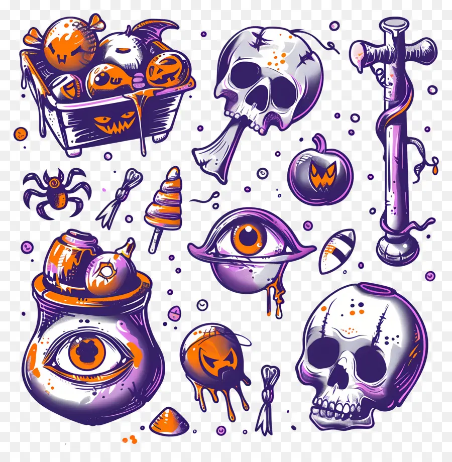 Fondo De Halloween，Arte De Halloween PNG