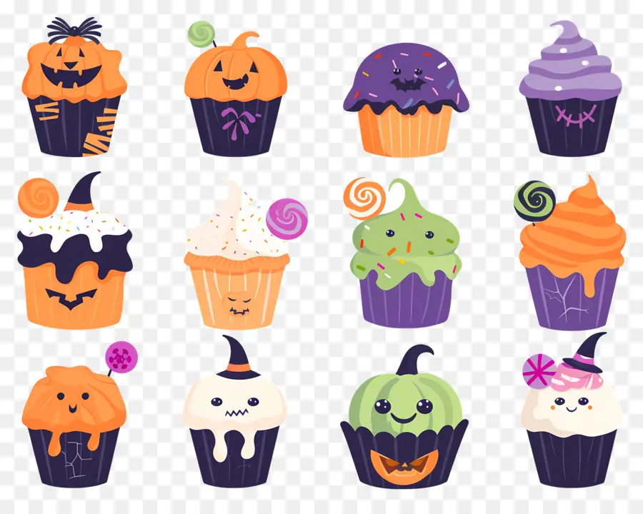 Pastelitos De Halloween，Gato PNG