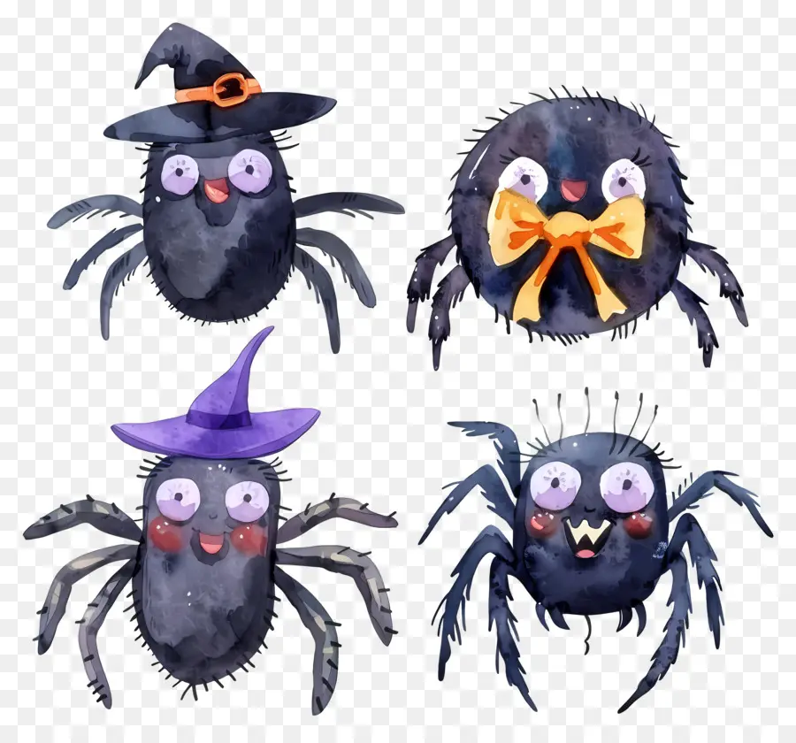 Arañas De Halloween，Arañas Espeluznantes PNG