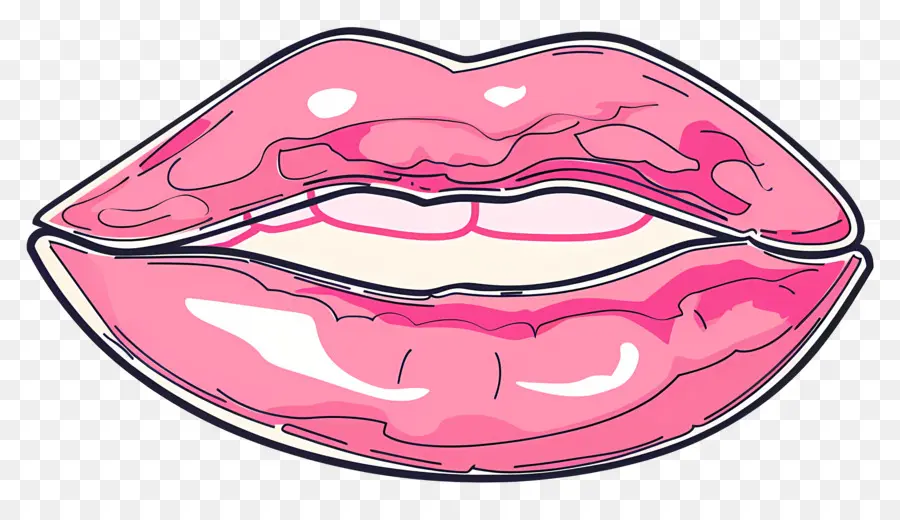 Beso Rosa，Labios PNG