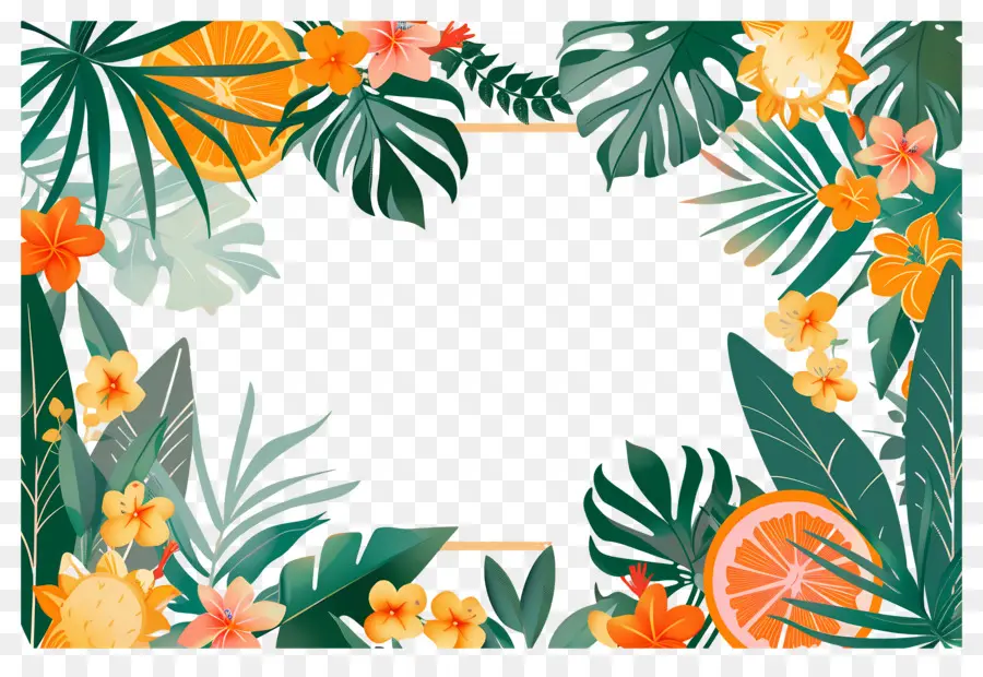 Fondo De Verano，Frutas Tropicales PNG