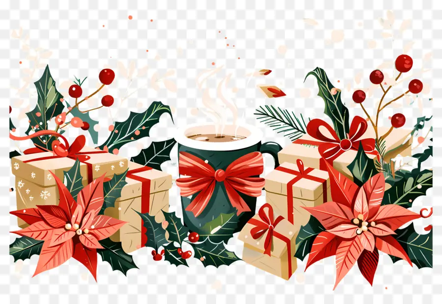 Fondo De Navidad，Regalos De Navidad PNG