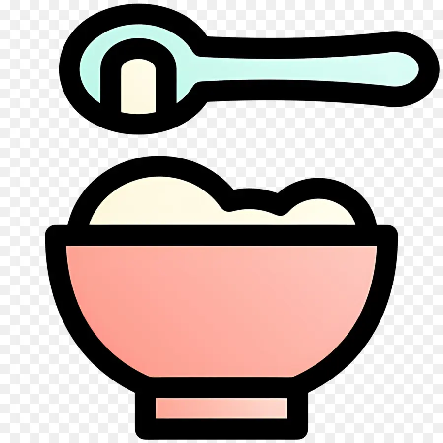 Comida Para Bebe，Tazón Con Cuchara PNG