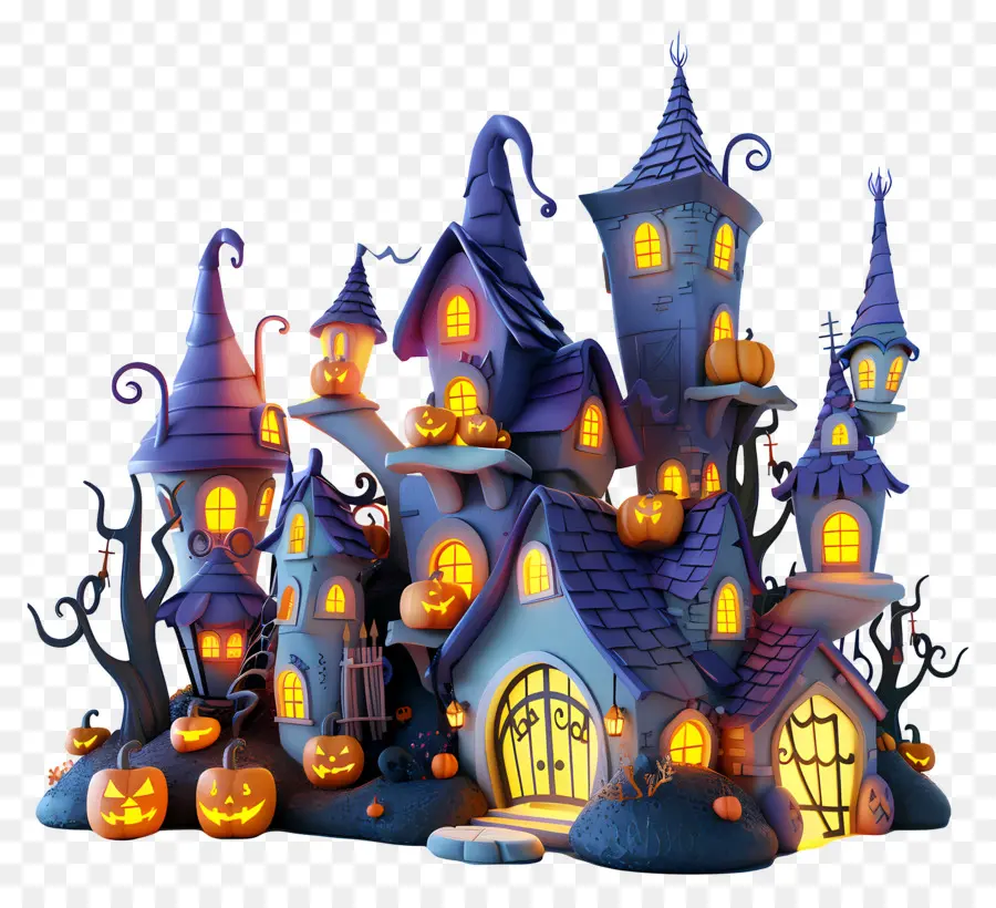 Ciudad De Halloween，Casa Embrujada PNG