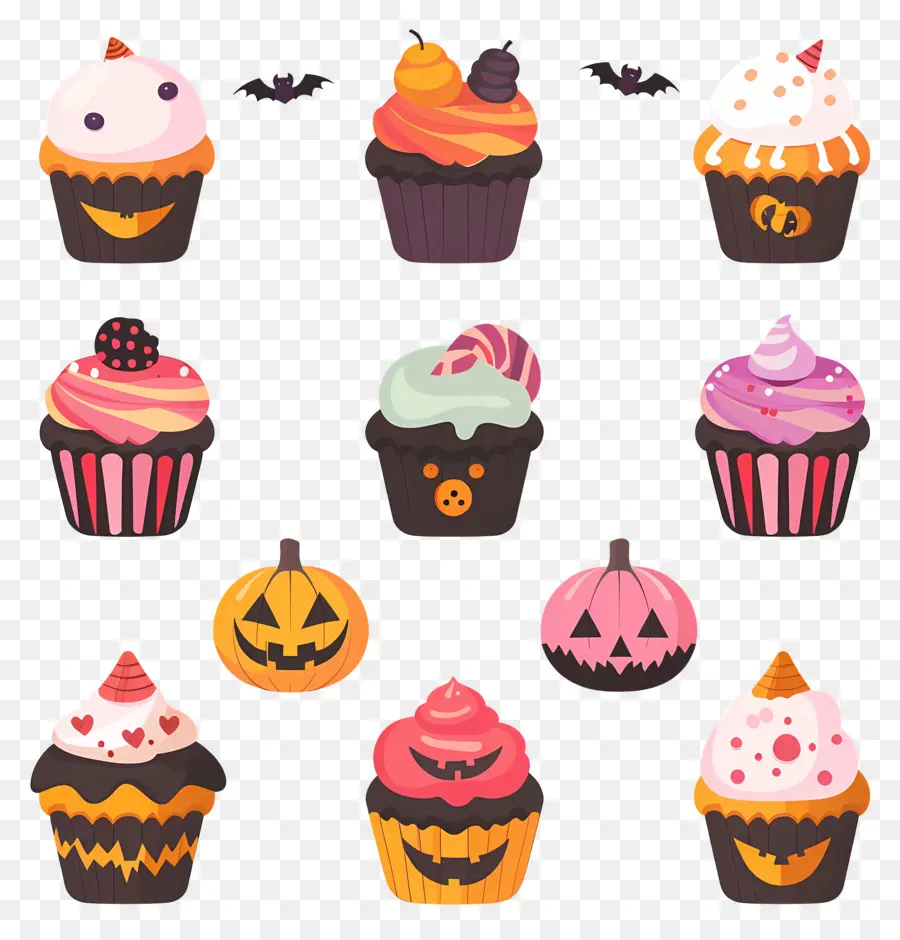 Pastelitos De Halloween，Gato PNG