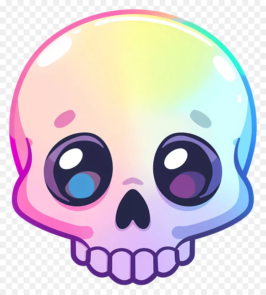 Calavera De Halloween，Calavera Pastel PNG