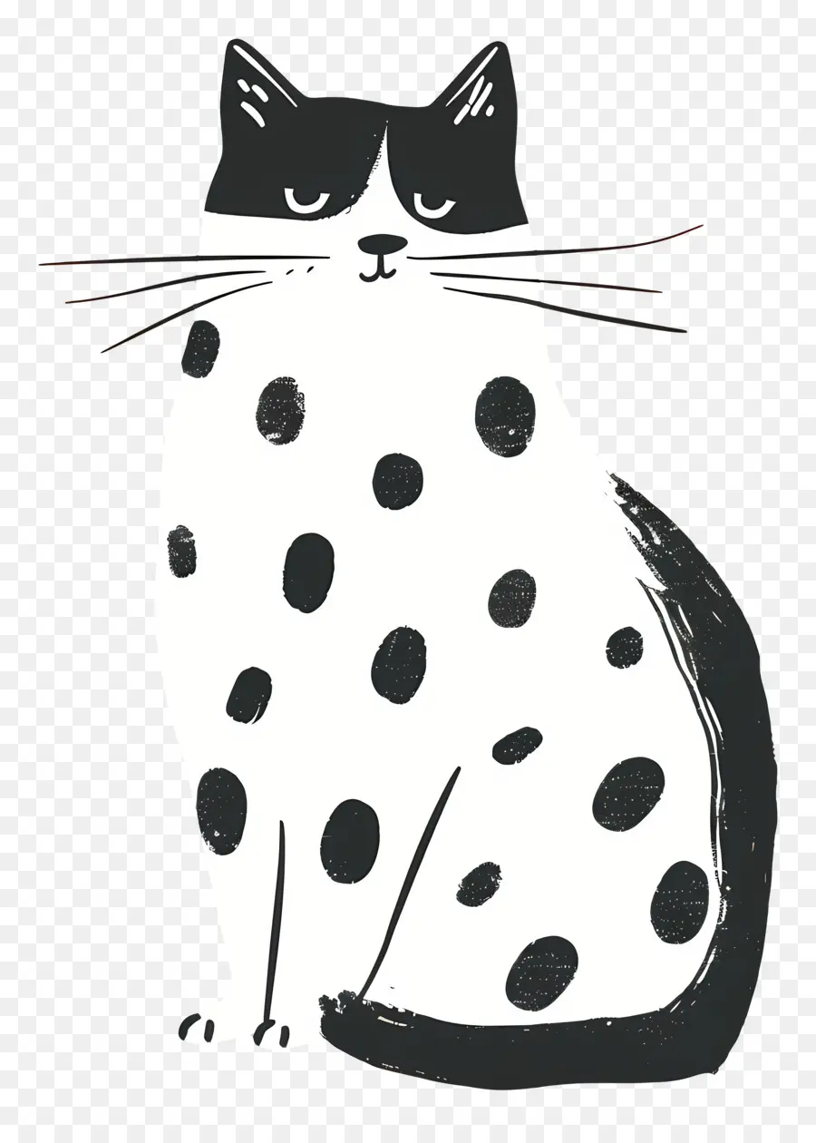 Lindo Gato，Gato Blanco Y Negro PNG