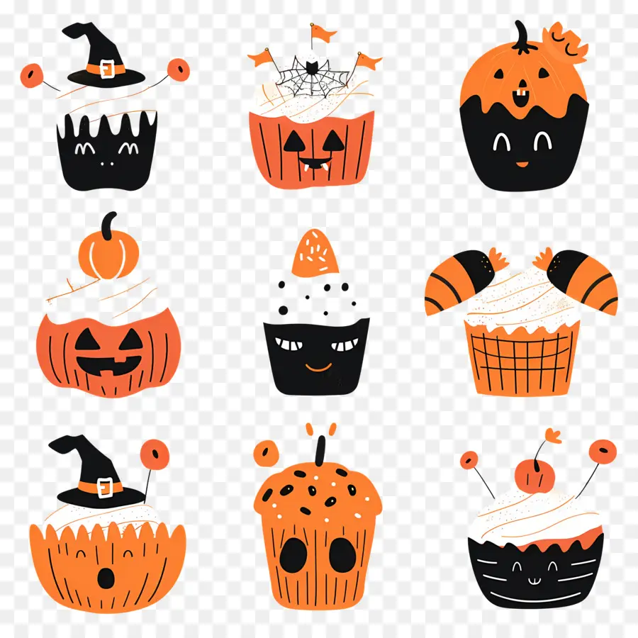 Pastelitos De Halloween，Gato PNG