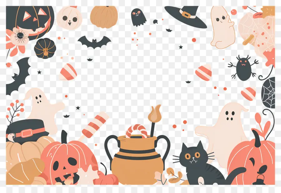 Fondo De Halloween，Marco De Halloween PNG