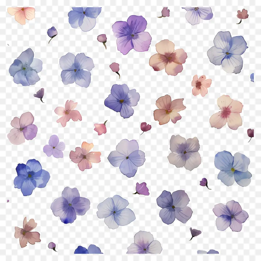 Fondo De Flores，Flores Pastel PNG