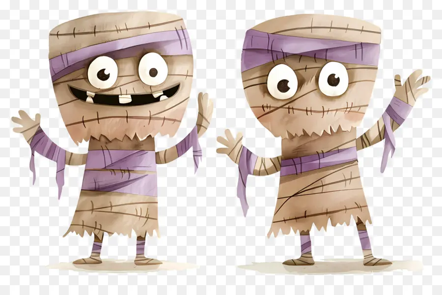 Momia De Halloween，Momias Amigables PNG