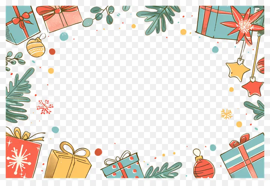 Fondo De Navidad，árbol De Navidad Y Regalos PNG