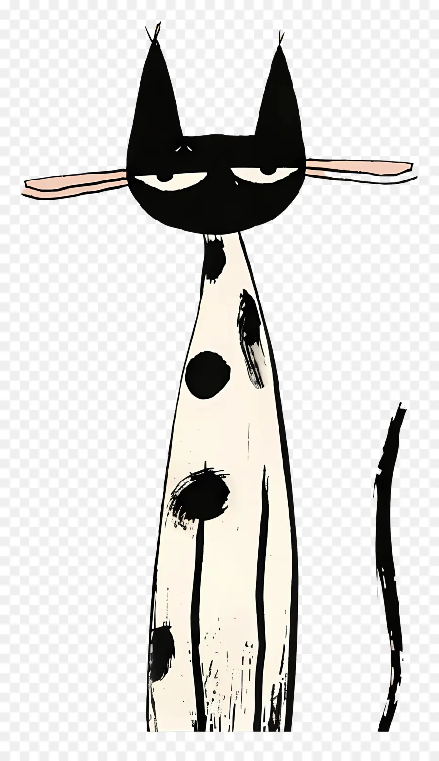 Contorno De Gato，Gato De Dibujos Animados PNG