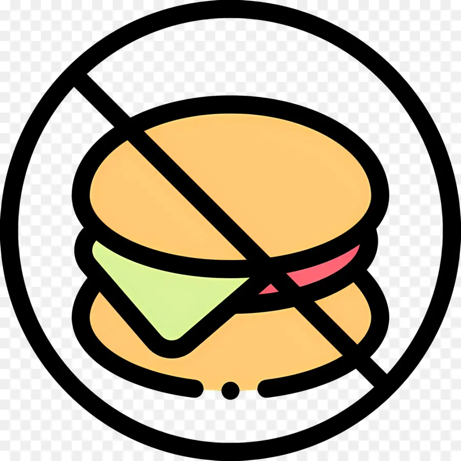 Sin Comida，No Hay Señal De Sándwich PNG