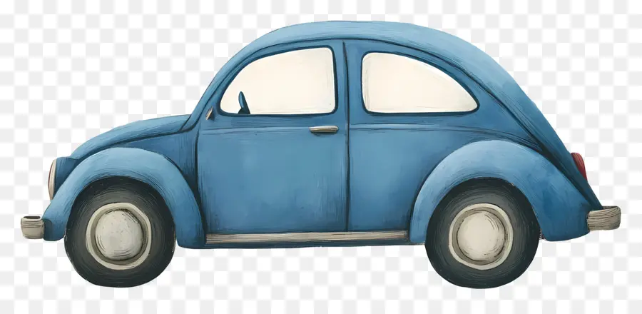 Coche De Dibujos Animados，Coche Azul PNG