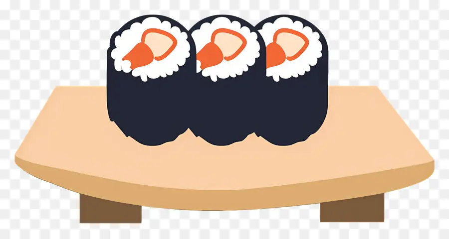 Rollo De Sushi，Rollos De Sushi A Bordo PNG