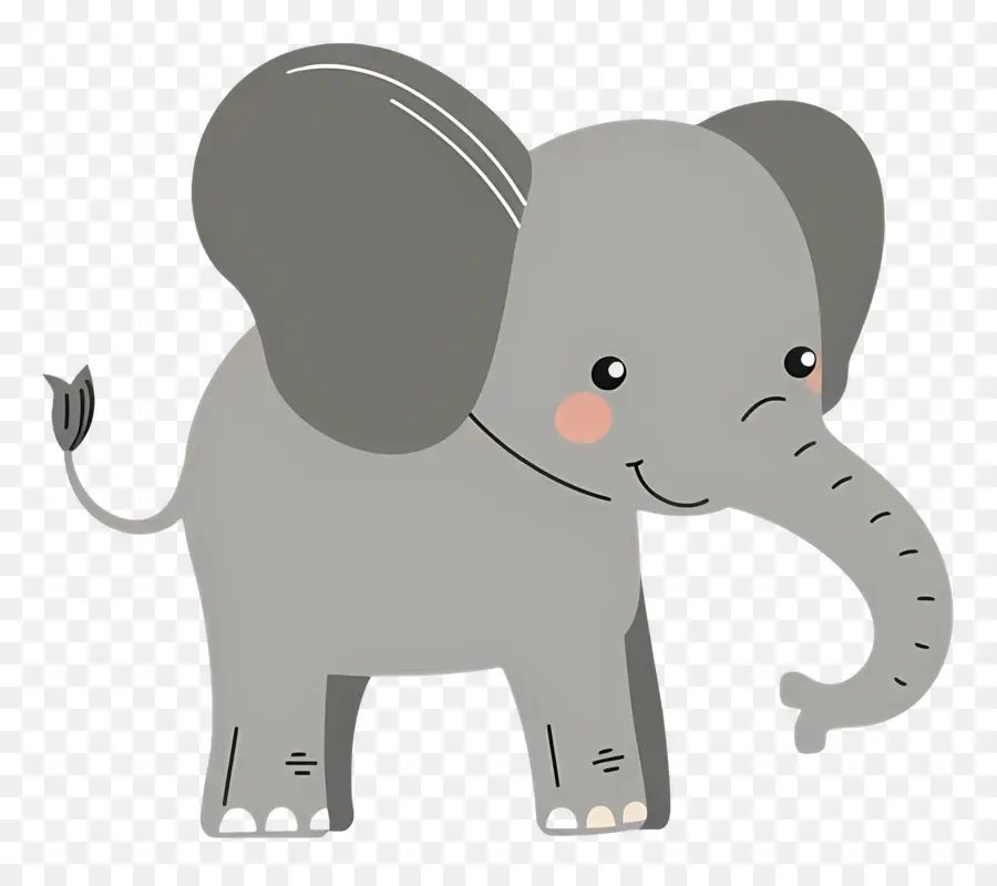 Lindo Elefante，Elefante De Dibujos Animados PNG