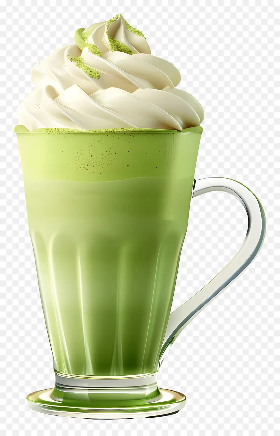 Matcha Latte，Vaso Alto De Matcha PNG