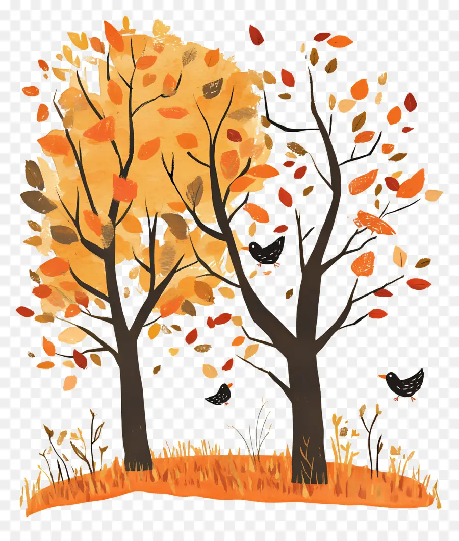 Naturaleza De Otoño，árbol De Otoño PNG