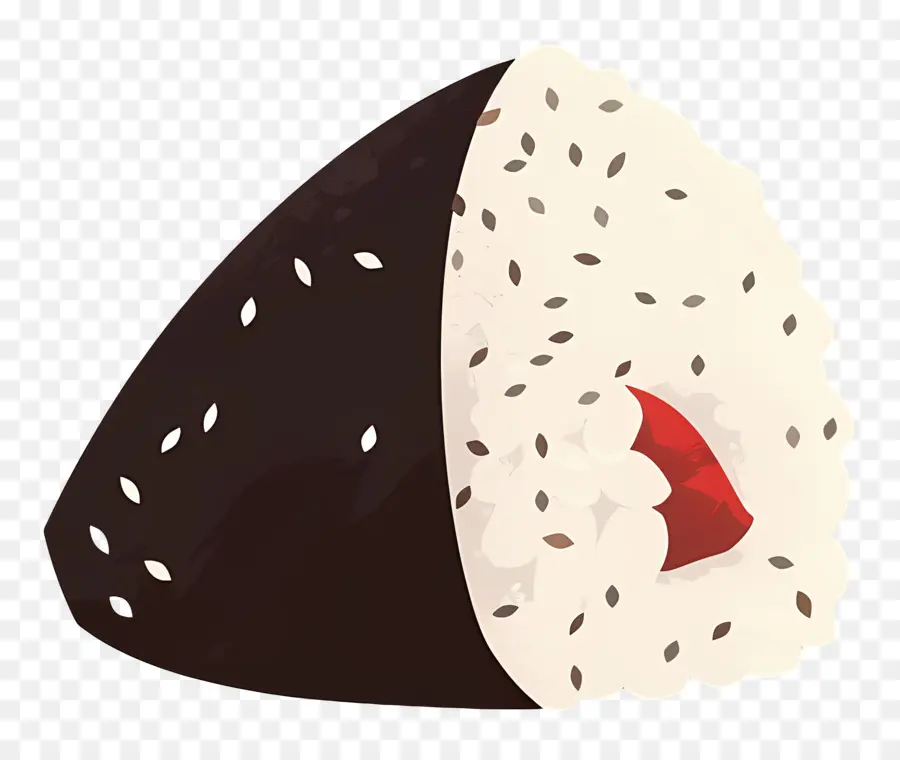 Onigiri Umeboshi，Onigiri Con Algas PNG