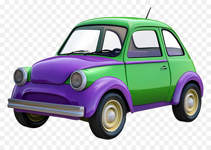 Coche De Dibujos Animados，Coche Verde PNG