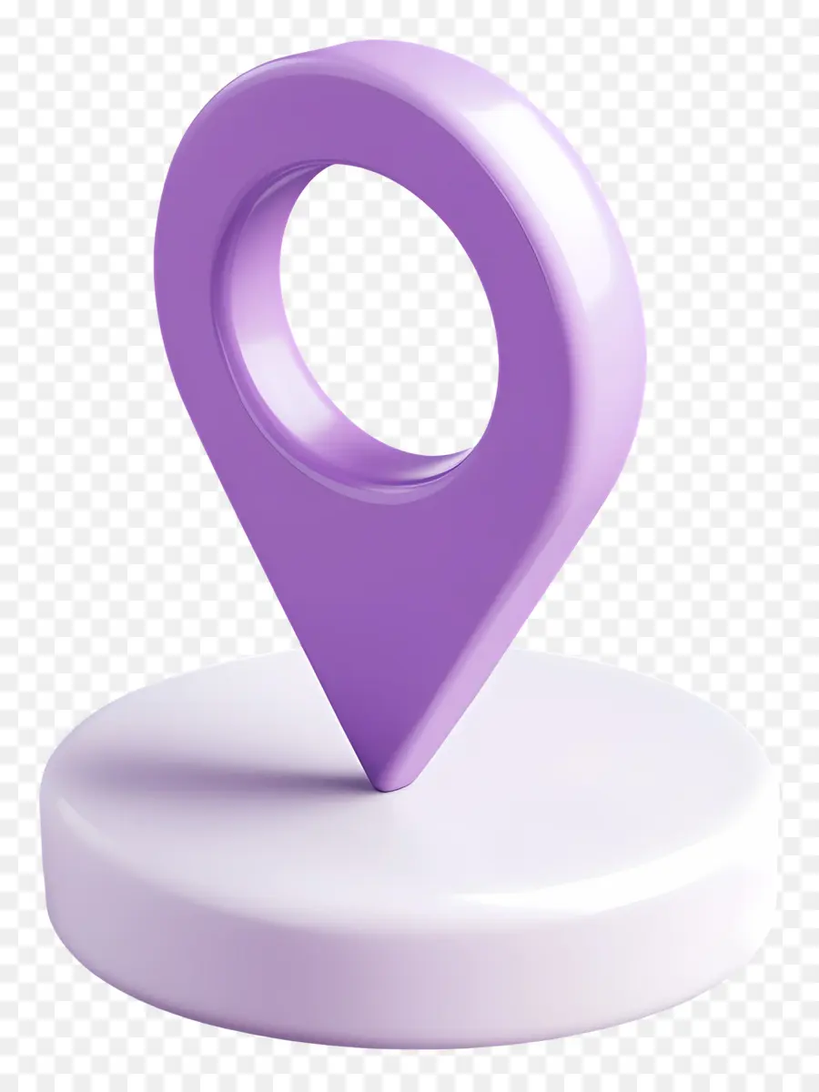 Icono De Ubicación，Pin De Mapa De Lavanda PNG