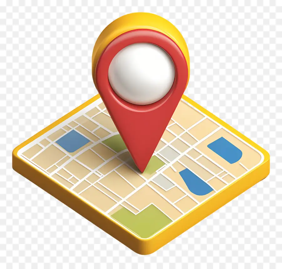 Icono De Ubicación，Mapa Con Pin PNG