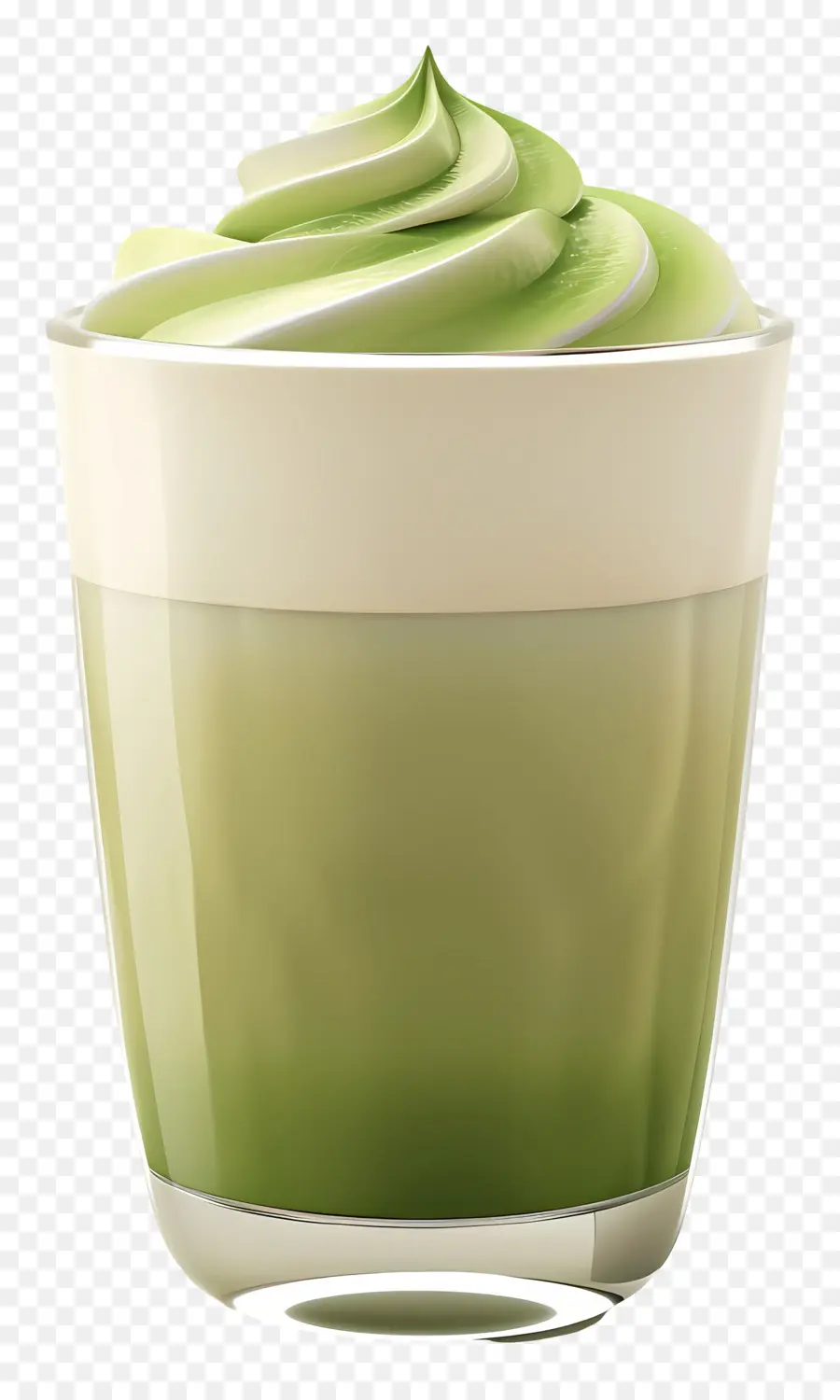 Matcha Latte，Bebida Verde PNG