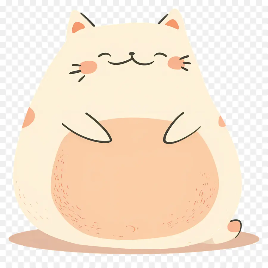 Lindo Gato，Gato Crema Con Rubor PNG