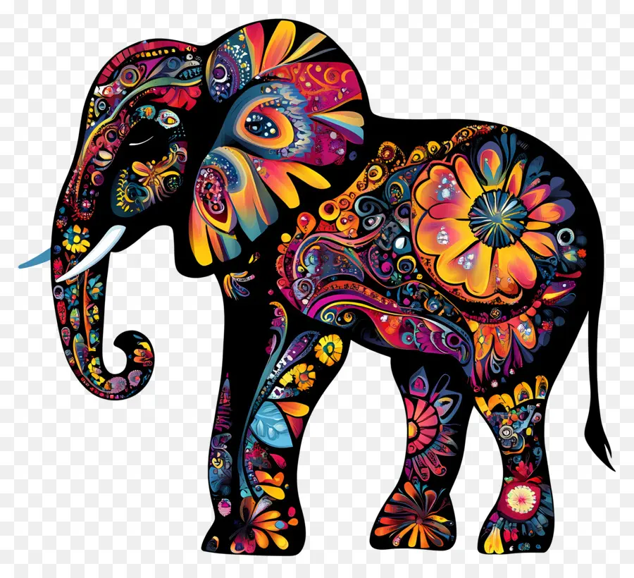 Silueta De Elefante，Elefante PNG