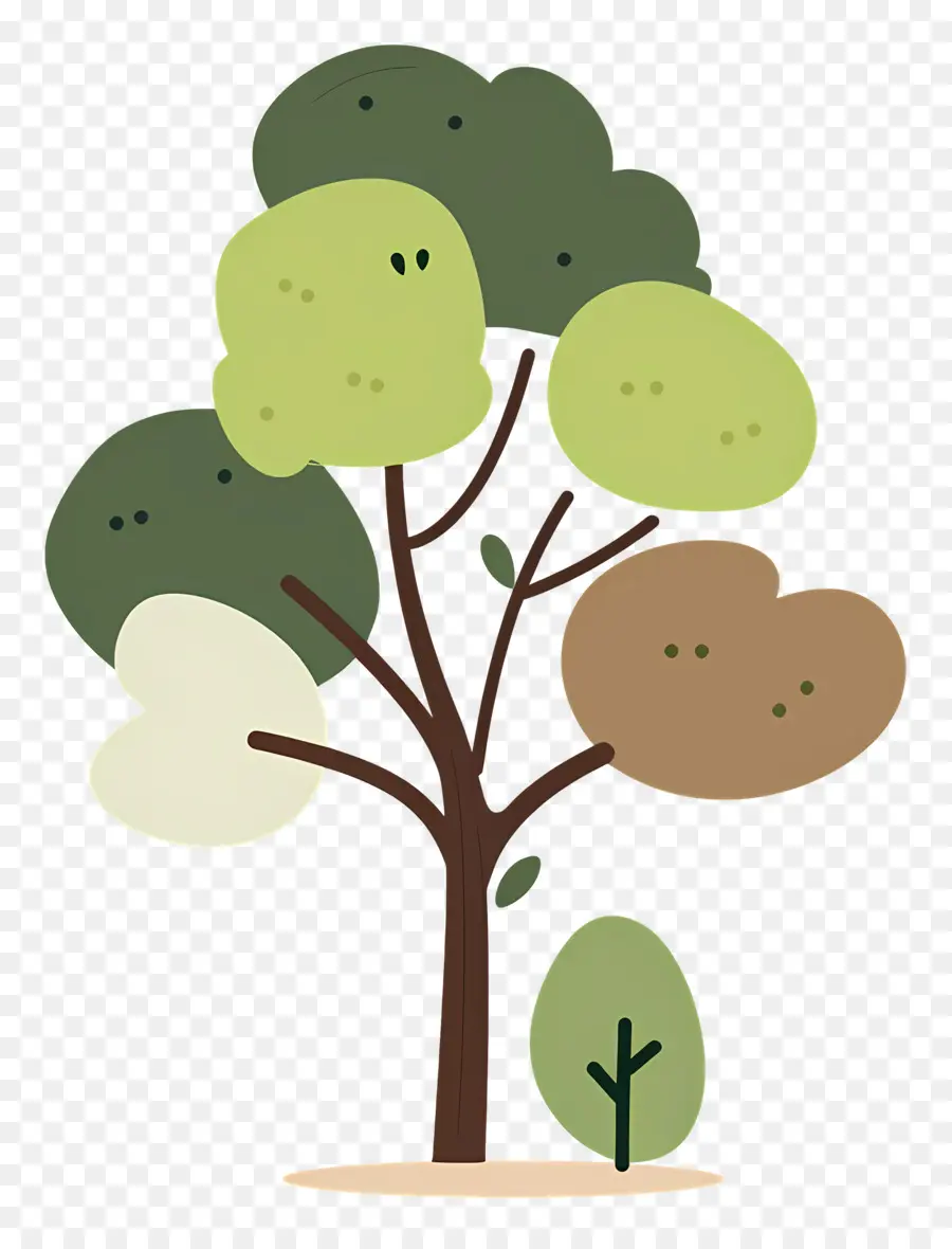 árbol Minimalista，árbol Estilizado PNG