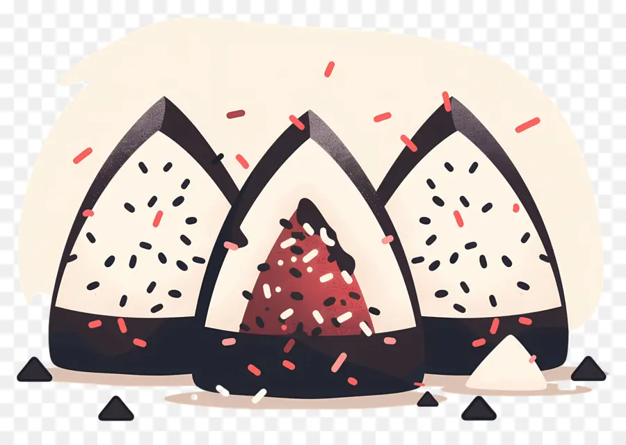 Onigiri Umeboshi，Ilustración De Onigiri PNG