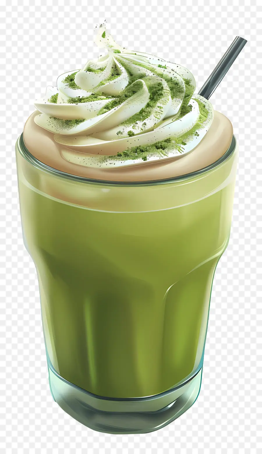 Matcha Latte，Matcha Latte Helado PNG