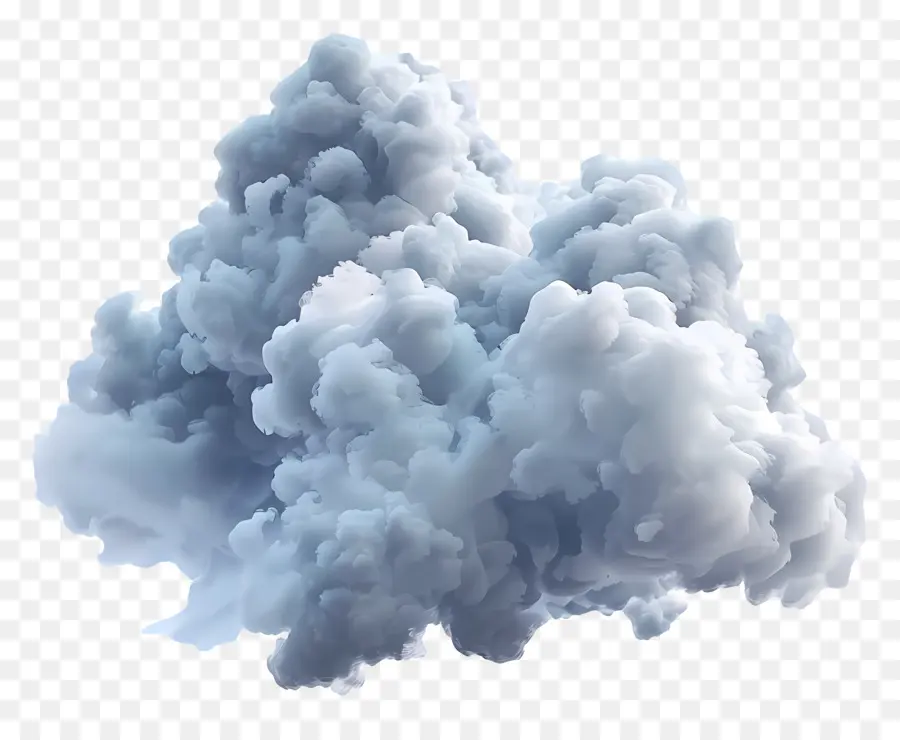 Nube Animada，Nube Azul PNG