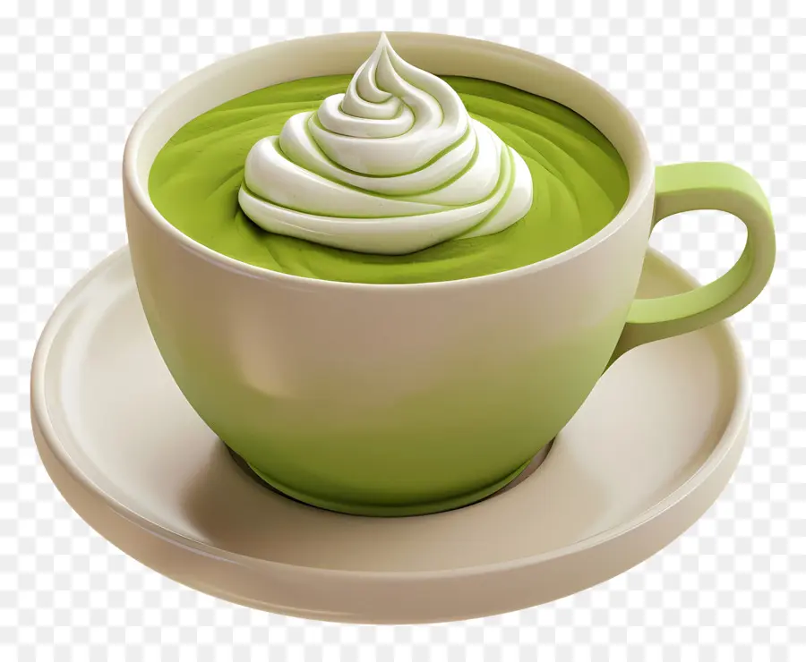 Matcha Latte，Beber PNG