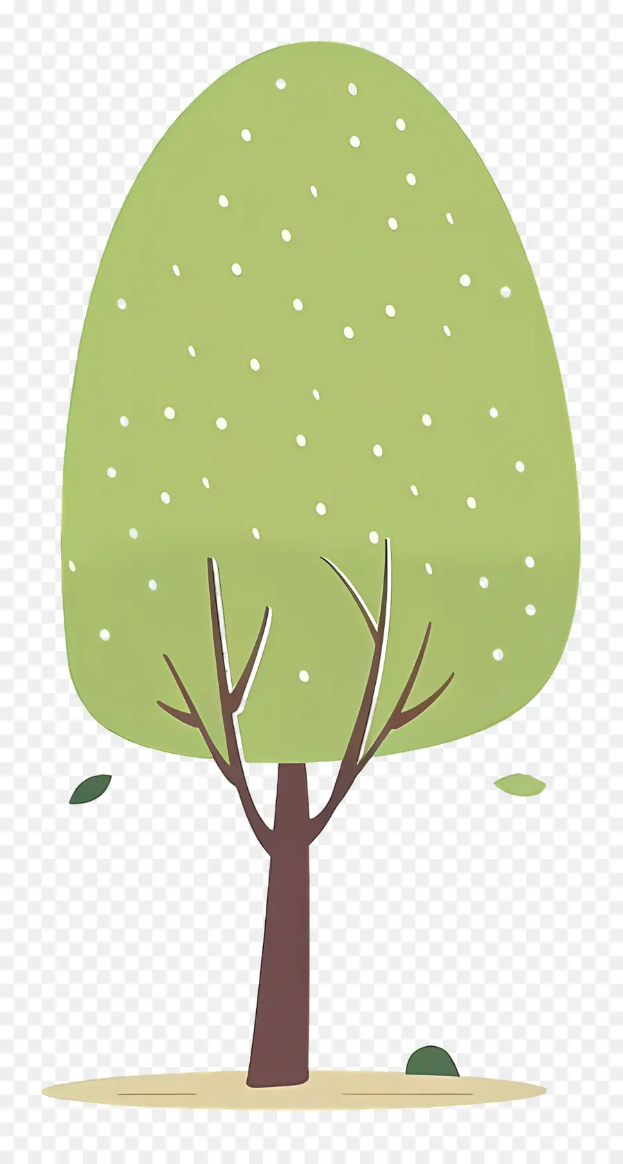 árbol Minimalista，árbol Verde PNG