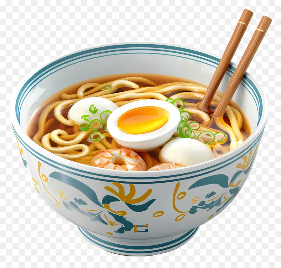 Udón，Udon Con Huevo PNG