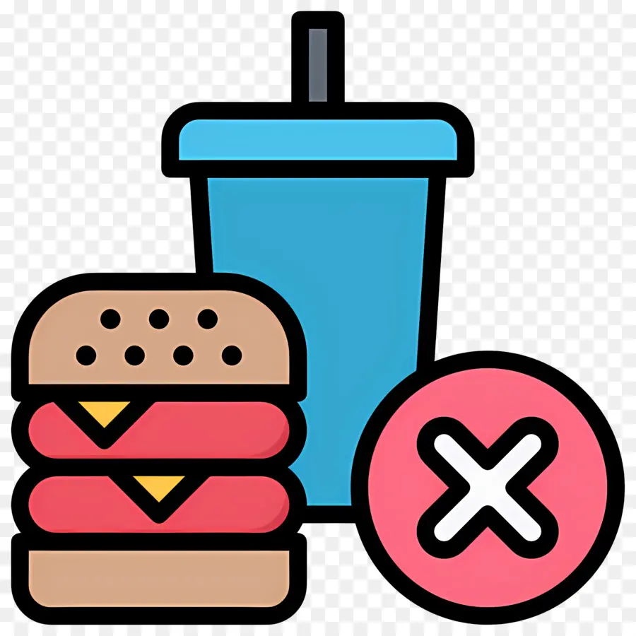 Sin Comida，Ningún Icono De Comida Rápida PNG