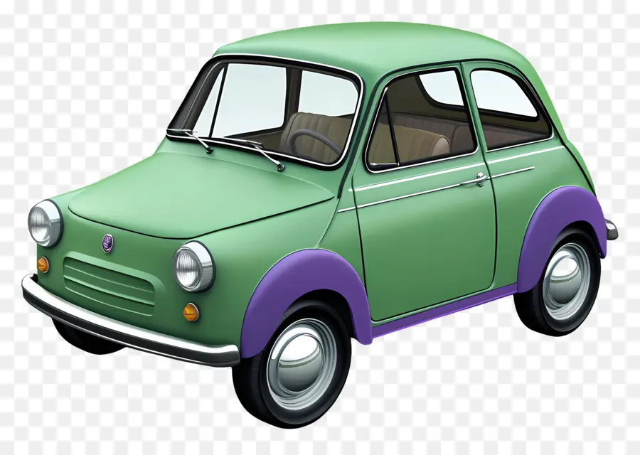 Coche De Dibujos Animados，Coche Verde PNG