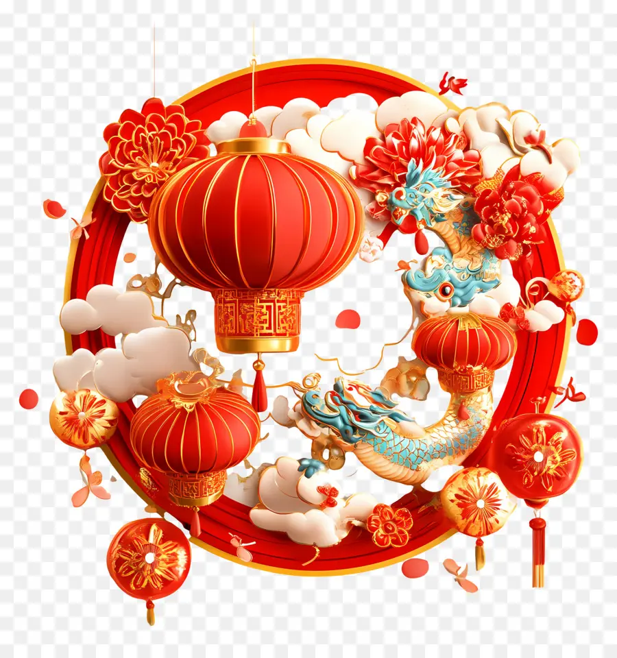 Día Nacional De China，Decoraciones Del Año Nuevo Chino PNG