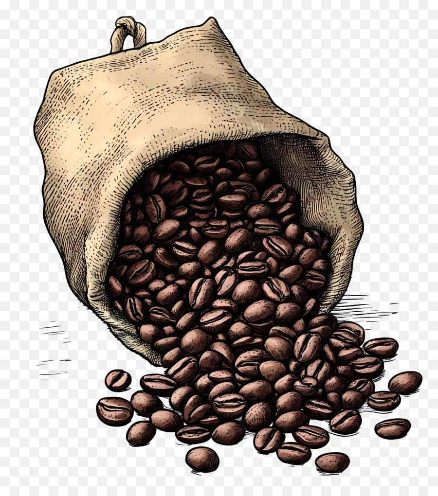 Granos De Café，Bolsa PNG