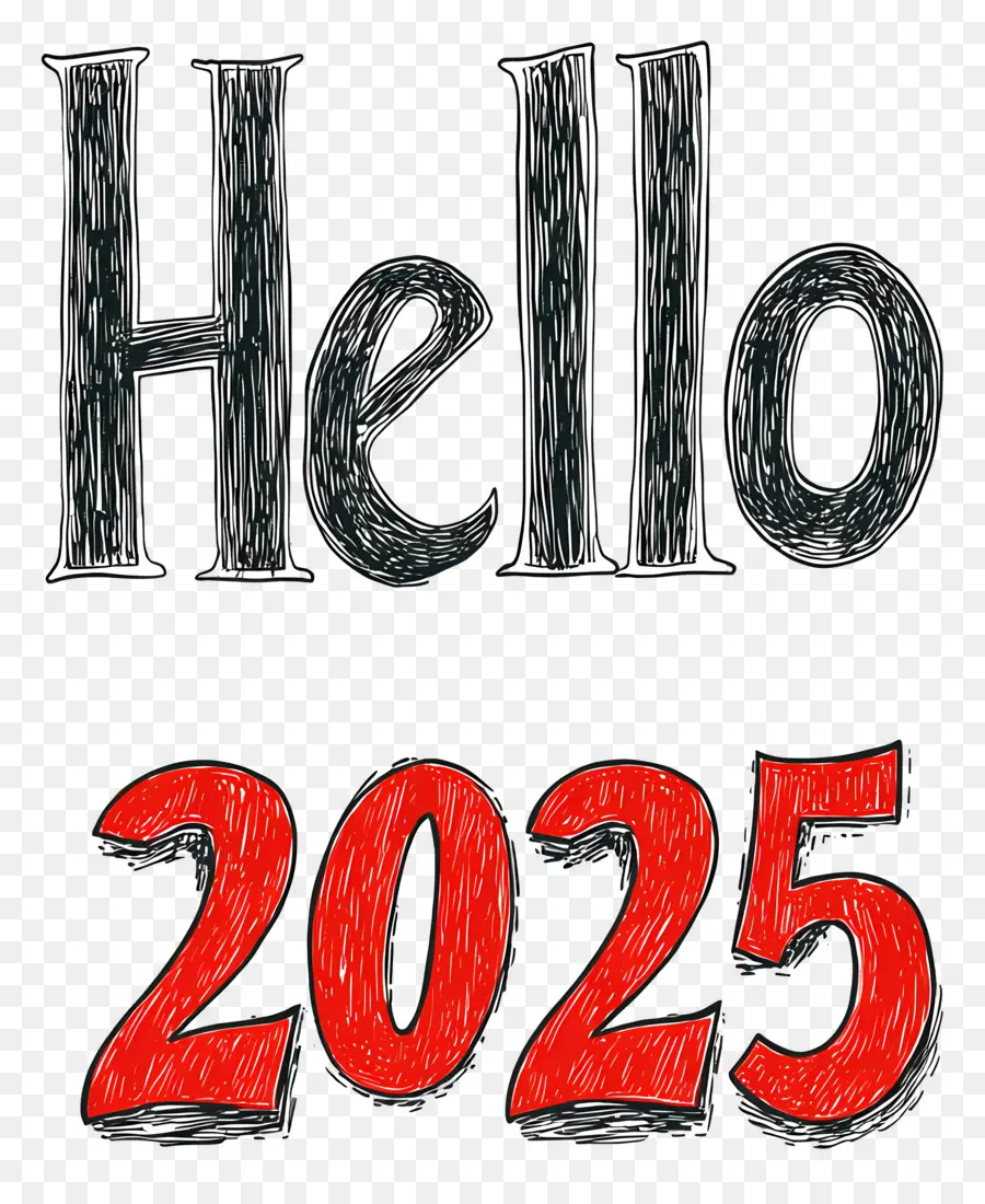 Hola 2025，Hola Boceto 2025 PNG