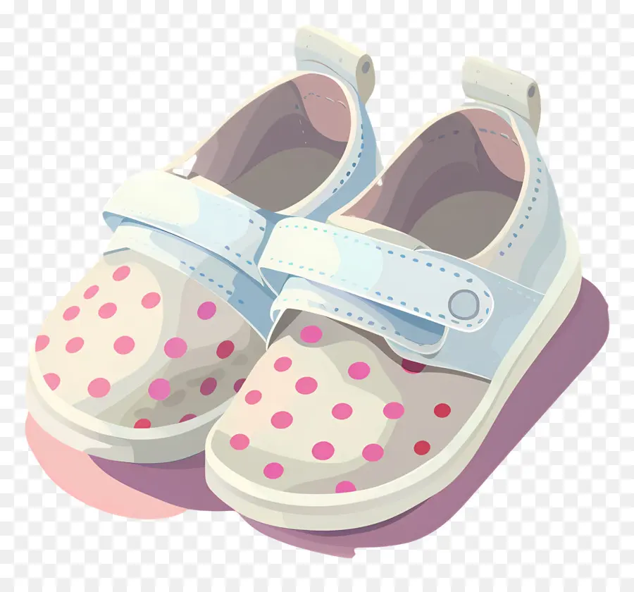 Zapatos De Bebe，Zapatos De Lunares PNG