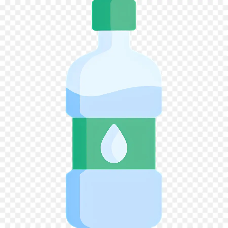 Agua Mineral，Botella De Agua Y Vaso PNG