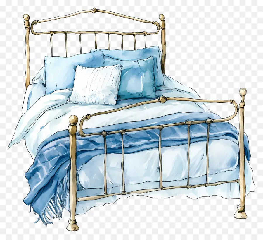 Cama Acogedora，Cama Metálica PNG