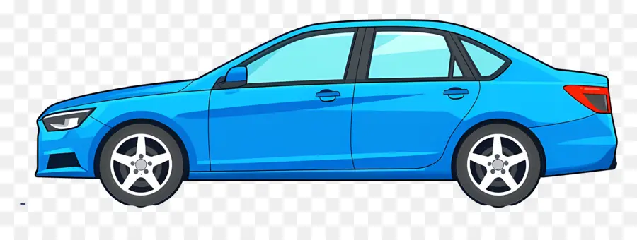 Coche Animado，Coche Azul PNG