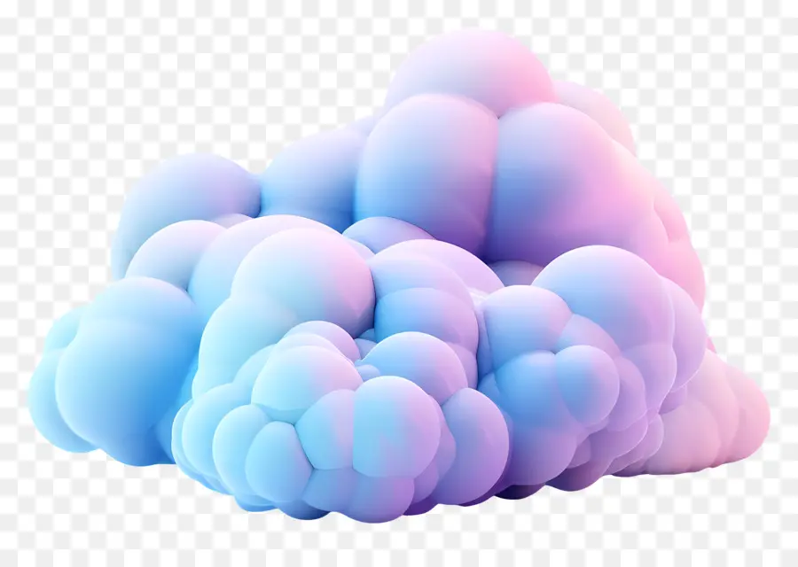 Nube Animada，Nube Colorida PNG