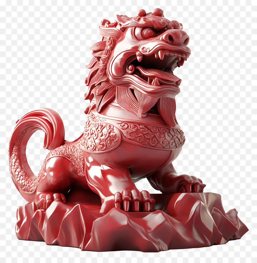 Día Nacional De China，Estatua Del Dragón Rojo PNG