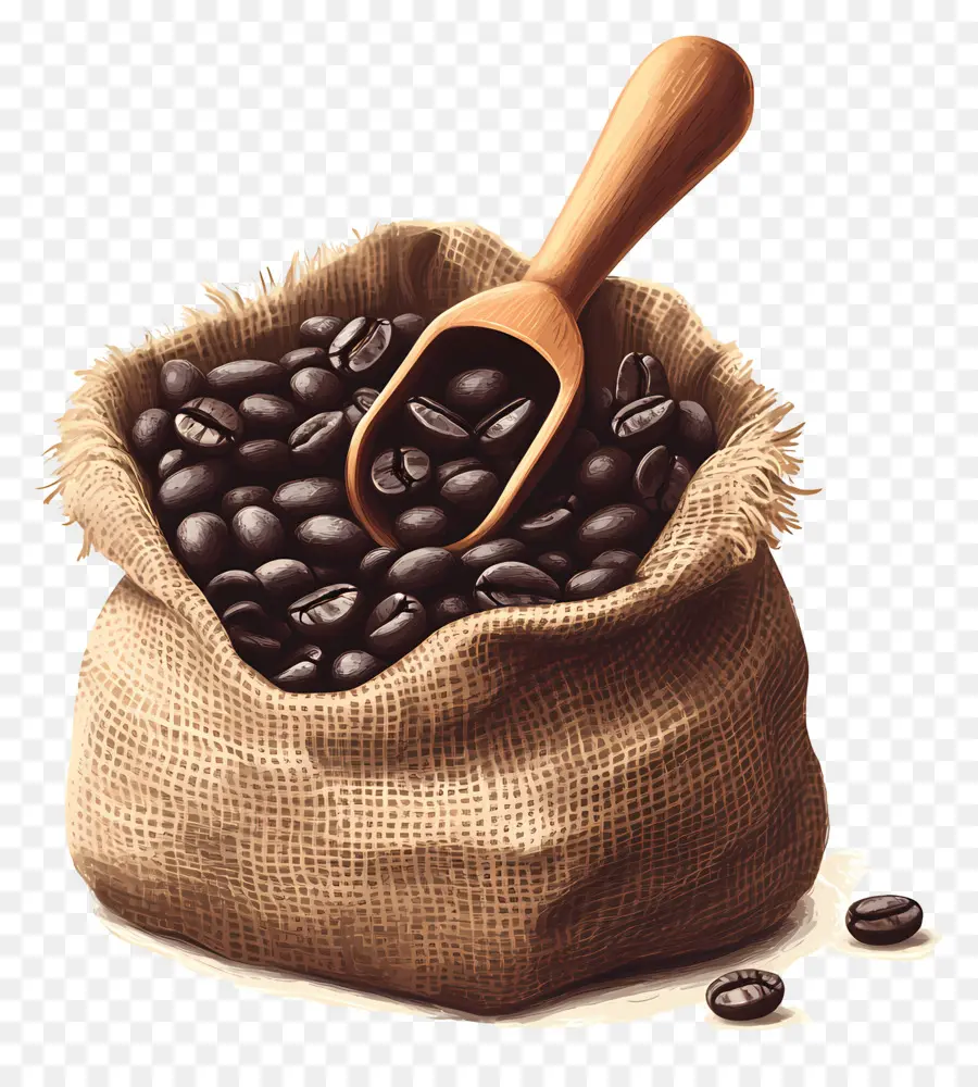 Granos De Café，Bolsa PNG